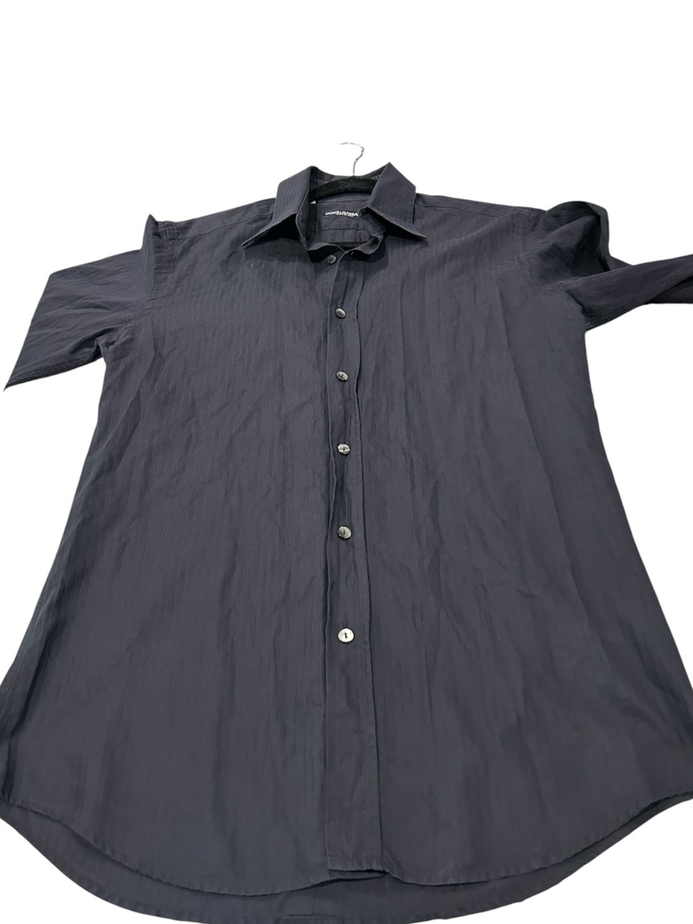 Dolce & Gabbana Men's Black Button-Up Dress Shirt Size M - Picture 7 of 16